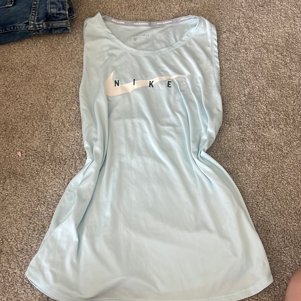 Nike blue racerback tank top